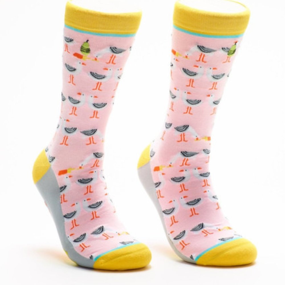 French Gulls and Sea Fries Crew Socks